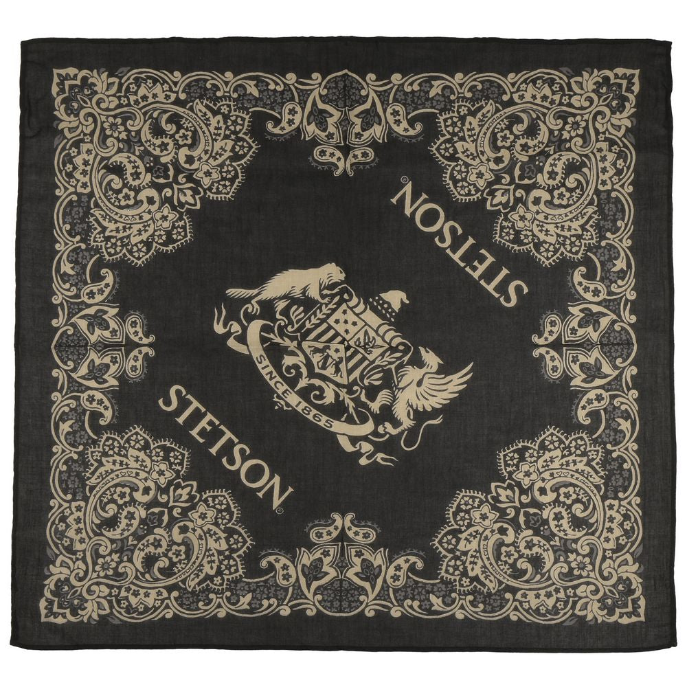 Stetson Bandana - 100% bomull - svart