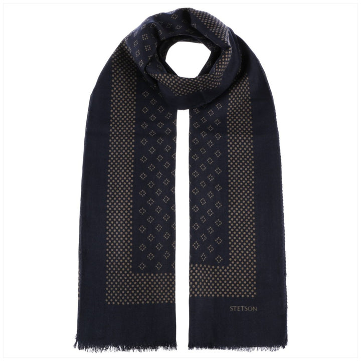 Stetson Scarf Wool Classic Navy