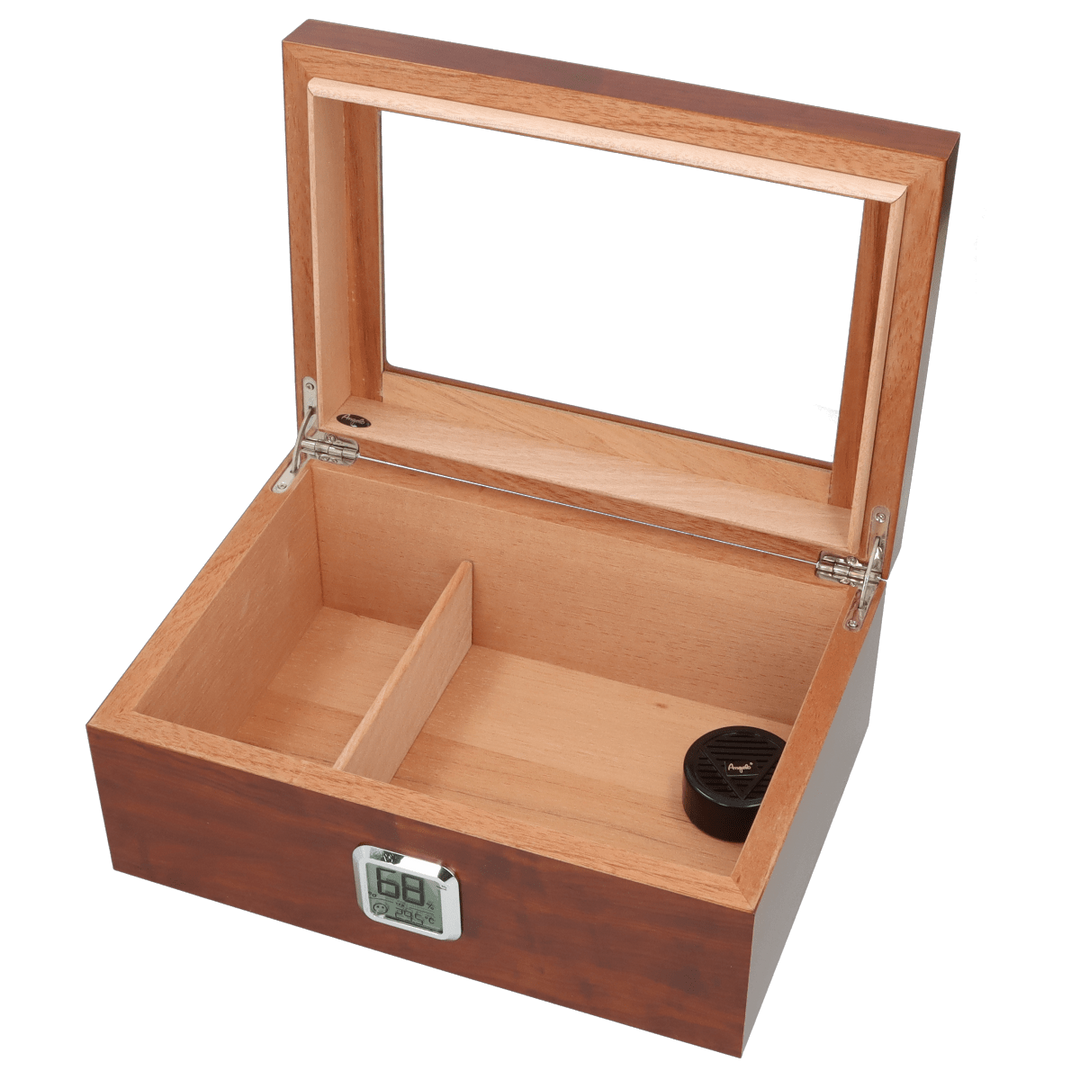 Angelo 50-75 Cigar Humidor med Glaslåg