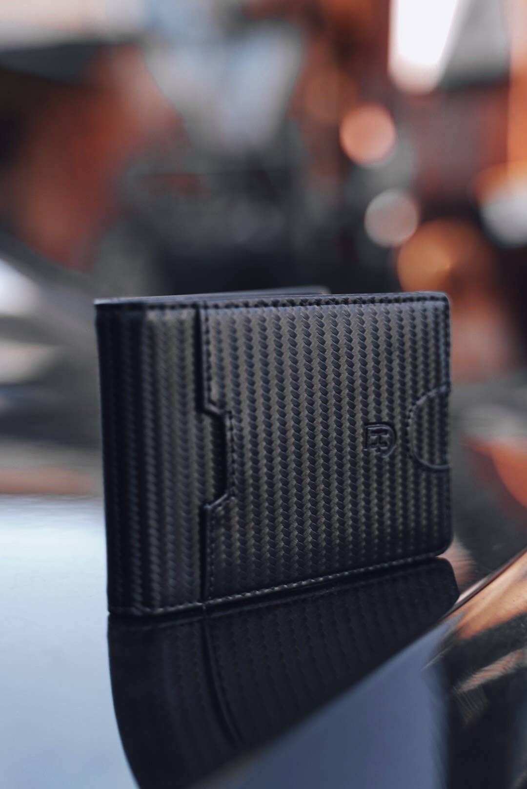 Smart wallet in slim leather for men