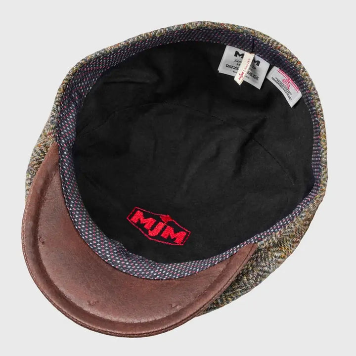 MJM Bang 32 Harris Tweed Green Herringbone Sixpence