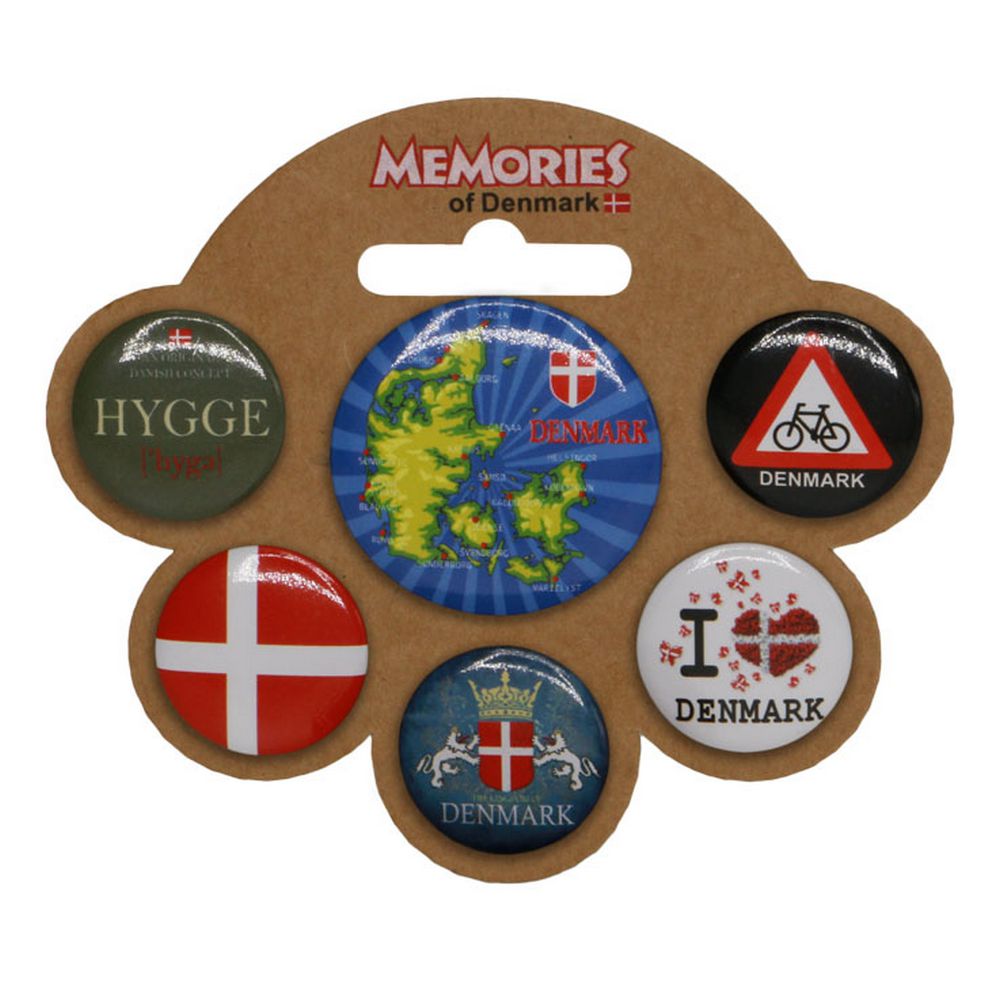 Denmark Badges - Danmark Souvenir