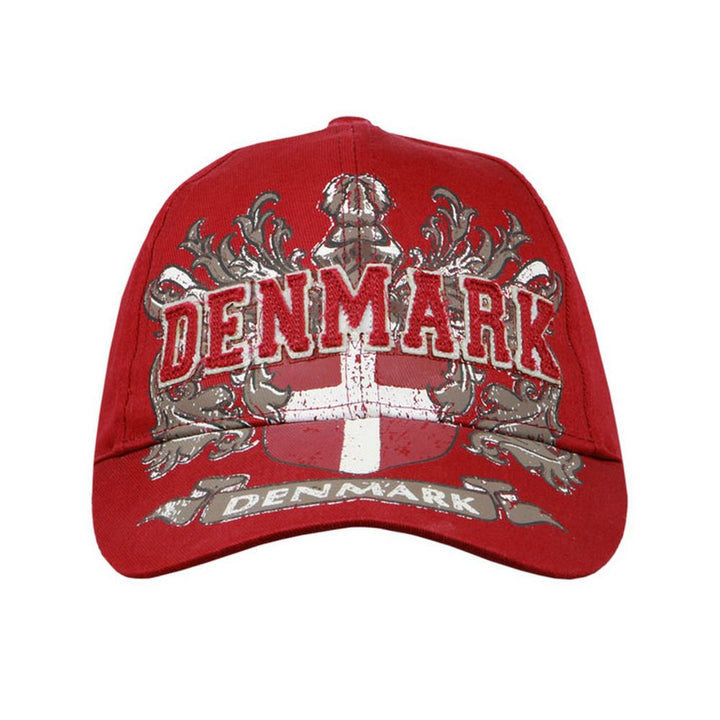 Danmark med vapenbaseballmössa