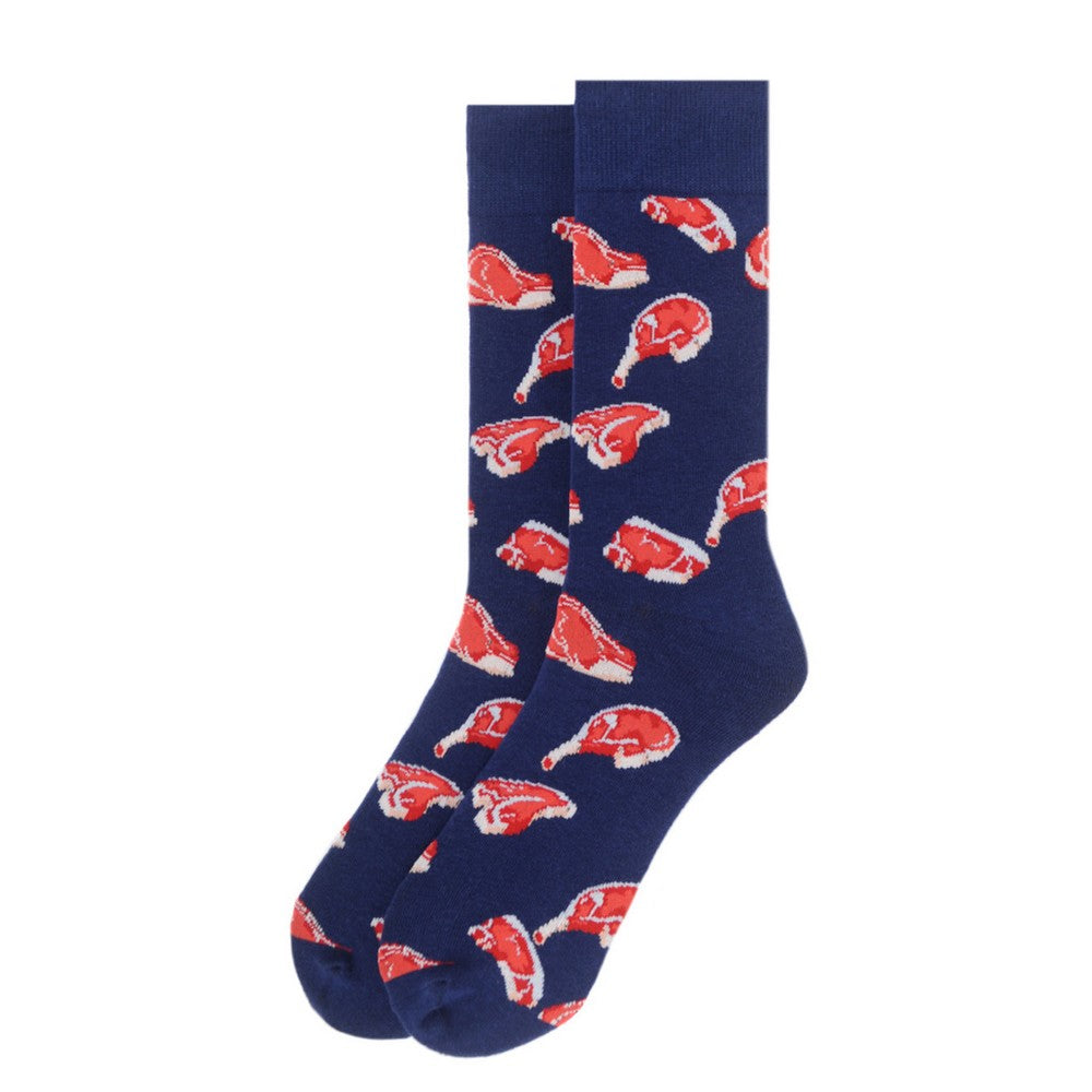1 par Meat Lovers Novelty Socks - Funny BEEF Socks