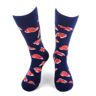 1 par Meat Lovers Novelty Socks - Funny BEEF Socks