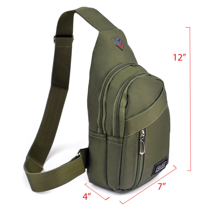 Sporty Olivegreen Crossbody Shoulder Sling Bag - Taske fra Westend hos The Prince Webshop