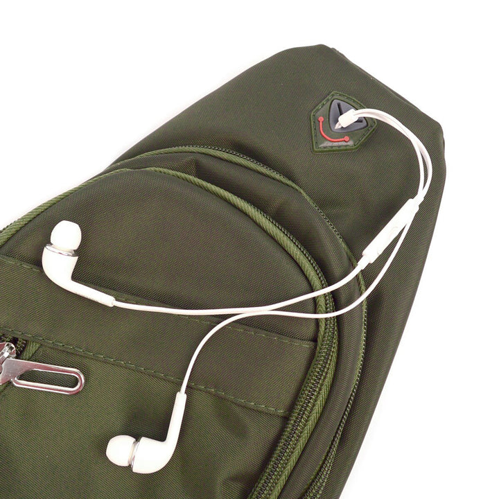 Sporty Olivegreen Crossbody Shoulder Sling Bag - Taske fra Westend hos The Prince Webshop