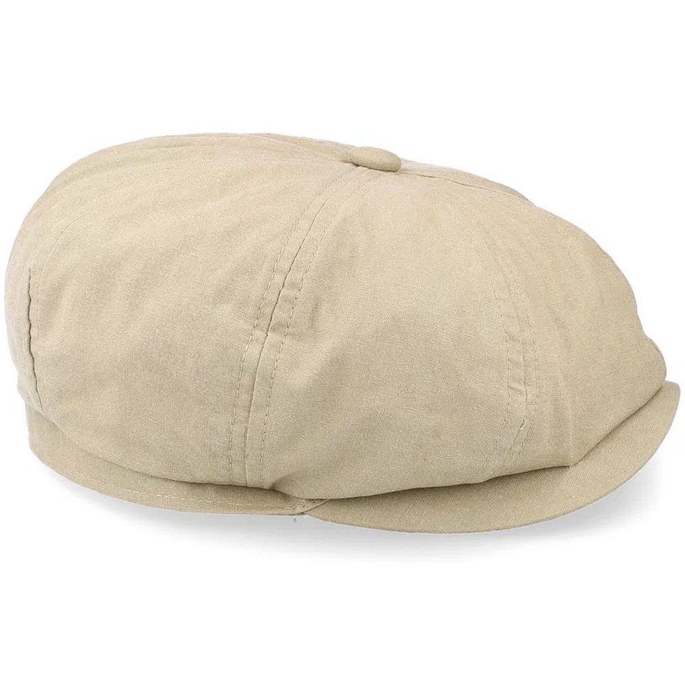 MJM Gouda Beige Tvättad Bomulls Flat Keps