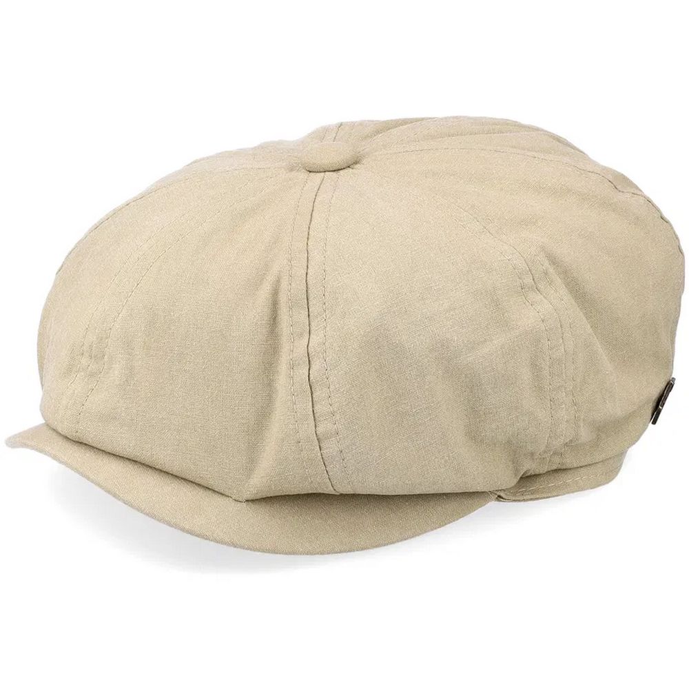 MJM Gouda Beige Tvättad Bomulls Flat Keps