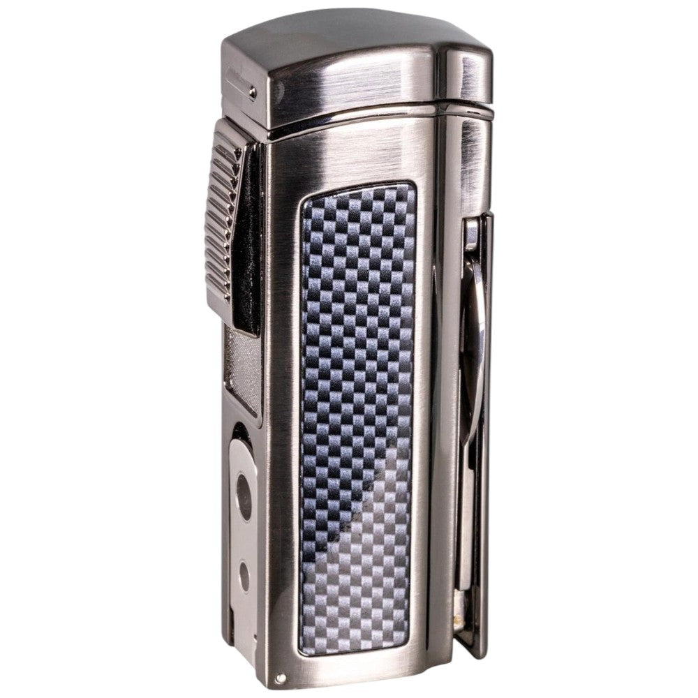 Cigar Lighter PASSATORE "Madder Max" 4 Jet Flammer + Tools