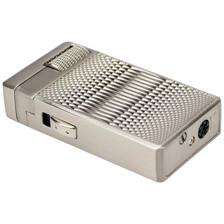 Jean Claude "Jerome" Dual Flame Flint Lighter Silver