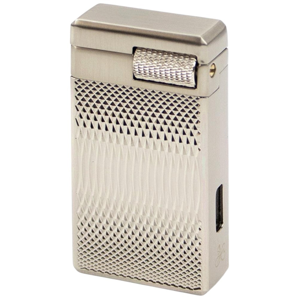 Jean Claude "Jerome" Dual Flame Flint Lighter Silver