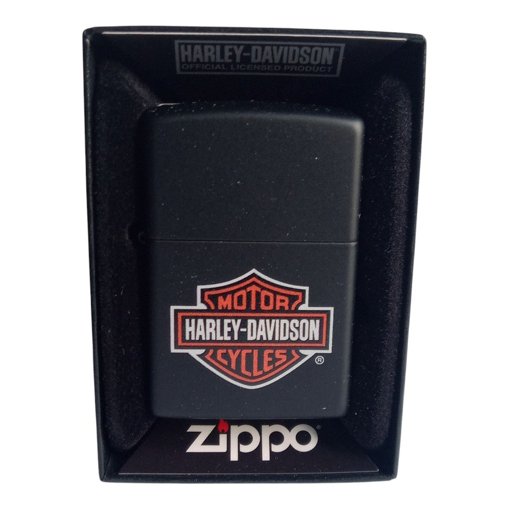 Harley Davidson Zippo lättare orange logotyp