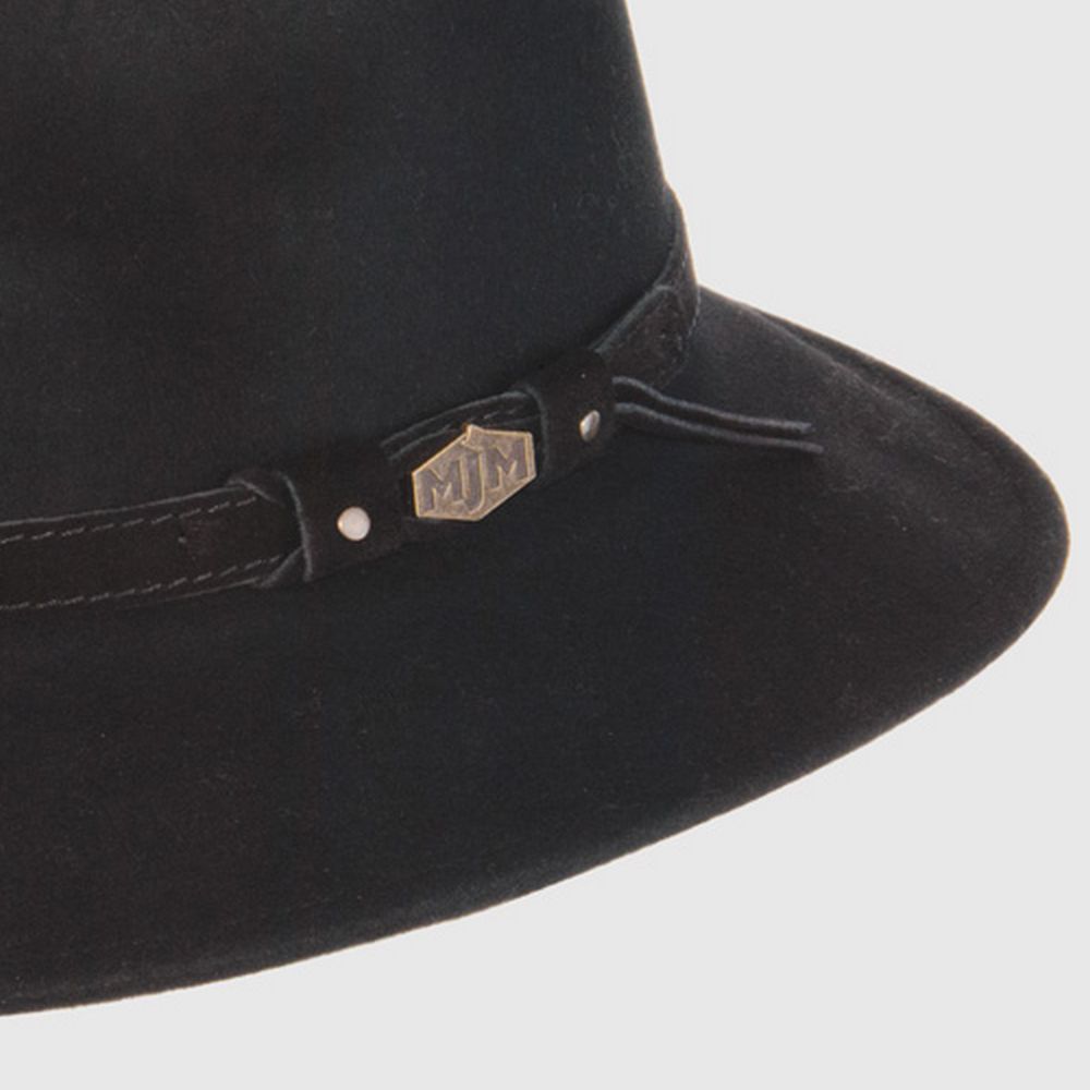 MJM Levi Black Wool Traveler Hat - Vattentät &amp; Krossbar