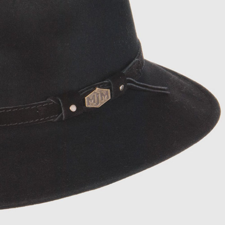 MJM Levi Black Wool Traveler Hat - Vattentät &amp; Krossbar