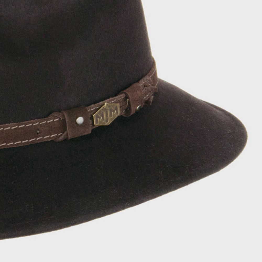MJM Levi Brown Wool Traveler Hat - Vattentät &amp; Krossbar