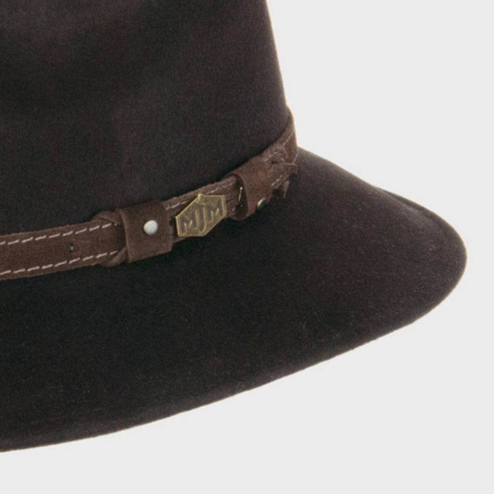 MJM Levi Brown Wool Traveler Hat - Vattentät &amp; Krossbar