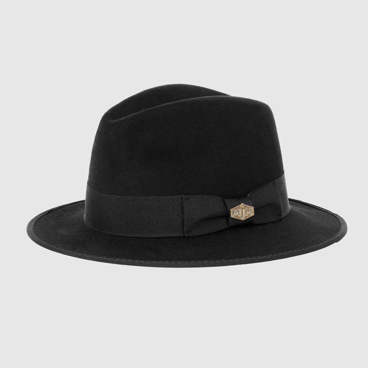 MJM Mauk Black Wool Felt Hat - Waterproof & Crushalle