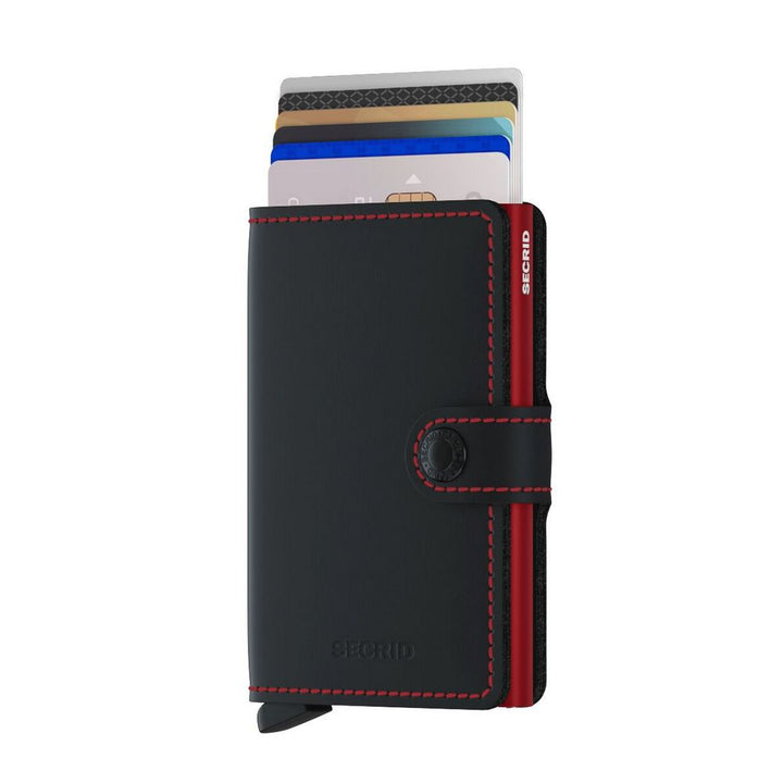 Secrid Miniwallet Mat Black & Red