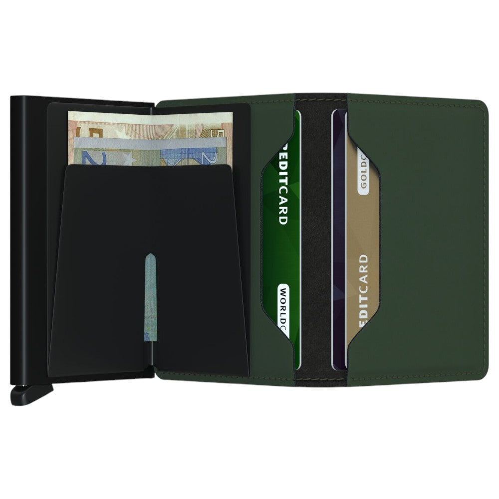 SECRID Slimwallet Matte Green & Black - Kortholder fra SECRID hos The Prince Webshop