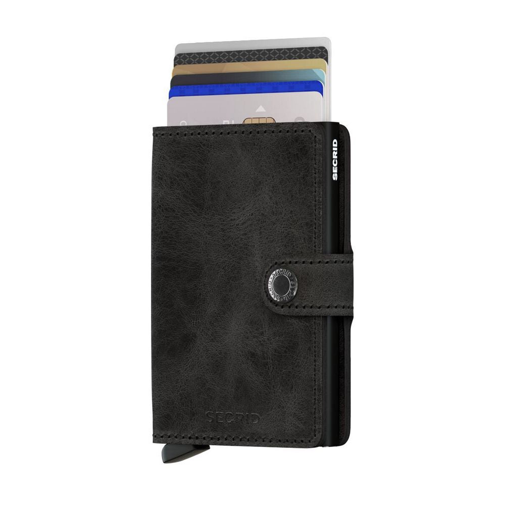 SECRID MINIWALLET Vintage Sort - Kortholder fra SECRID hos The Prince Webshop