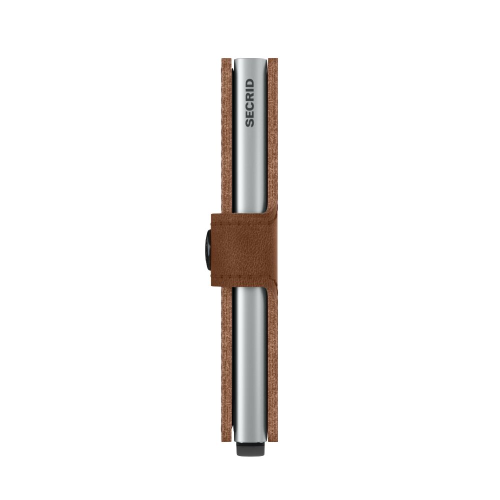 SECRID MINIWALLET Vintage Cognac & Silver - Kortholder fra SECRID hos The Prince Webshop