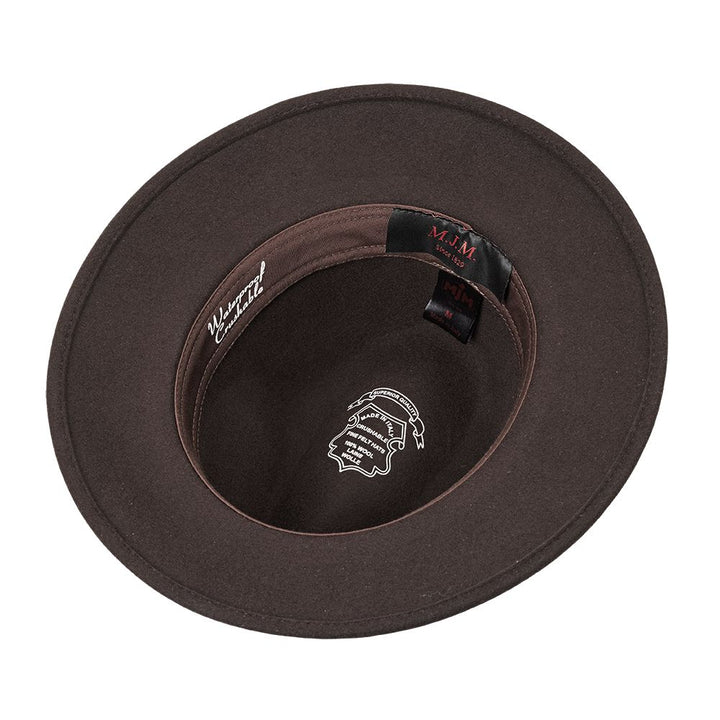 MJM Pati Brown Wool Felt Hatt - Waterproof & Crushable