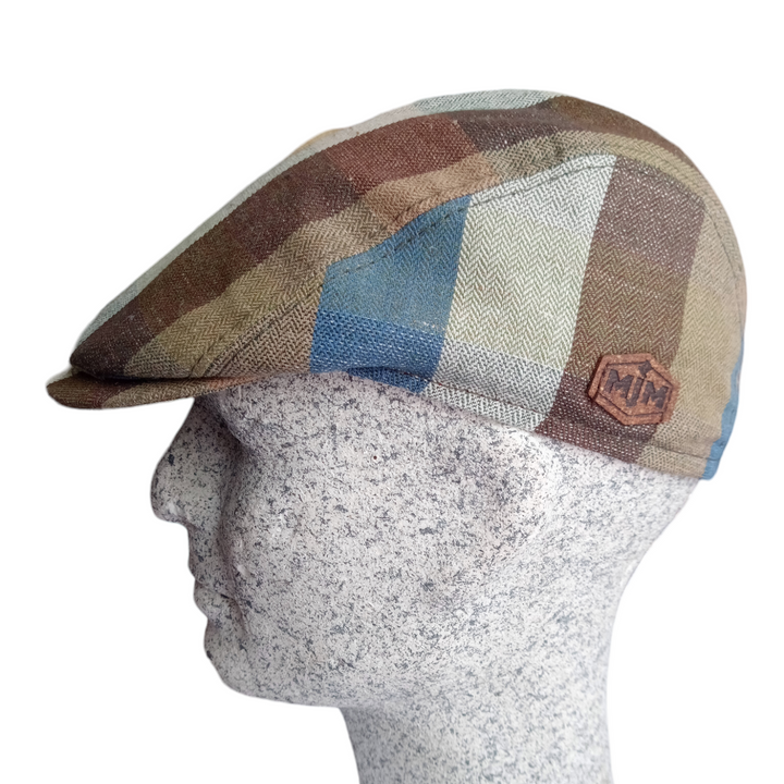 MJM BANG 41 Flat Cap - Ternet Sixpence i Bomuld - Flat Cap fra MJM Hats hos The Prince Webshop