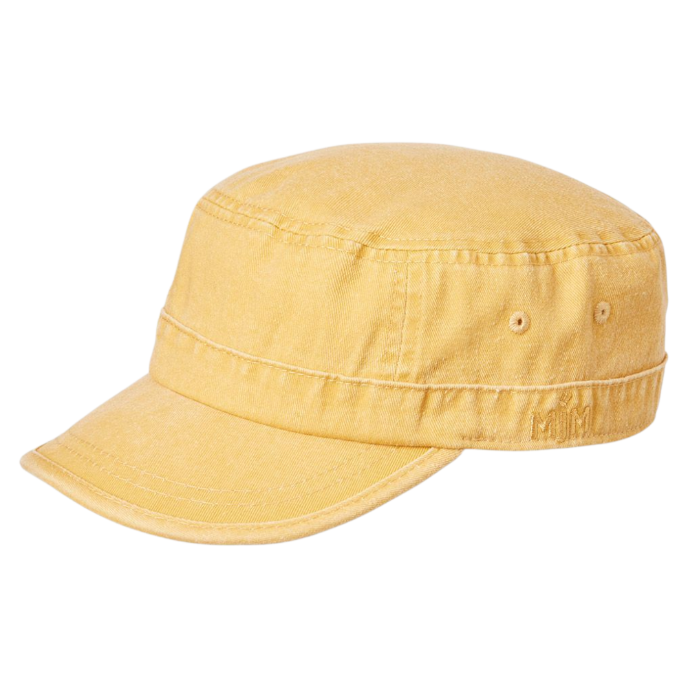 MJM CUBA Army Cap Dyed Cotton Twill - Gul - S/M - Army Cap från MJM Hats at The Prince Webshop