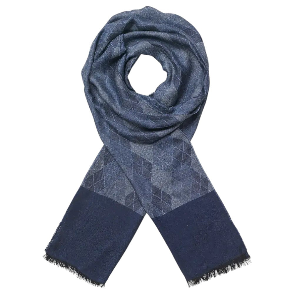MJM Jake Fashion Scarf - Blåt Harlequin Sommer Tørklæde - Halstørklæde fra M.J. MICHAELSEN A/S hos The Prince Webshop