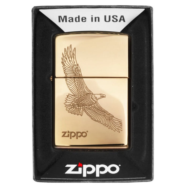 ZIPPO Lighter 60001332 Eagle Brass - Zippo Lighter fra Zippo hos The Prince Webshop