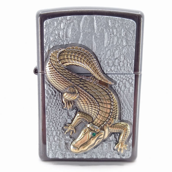 Original Zippo lättare krokodilemblem