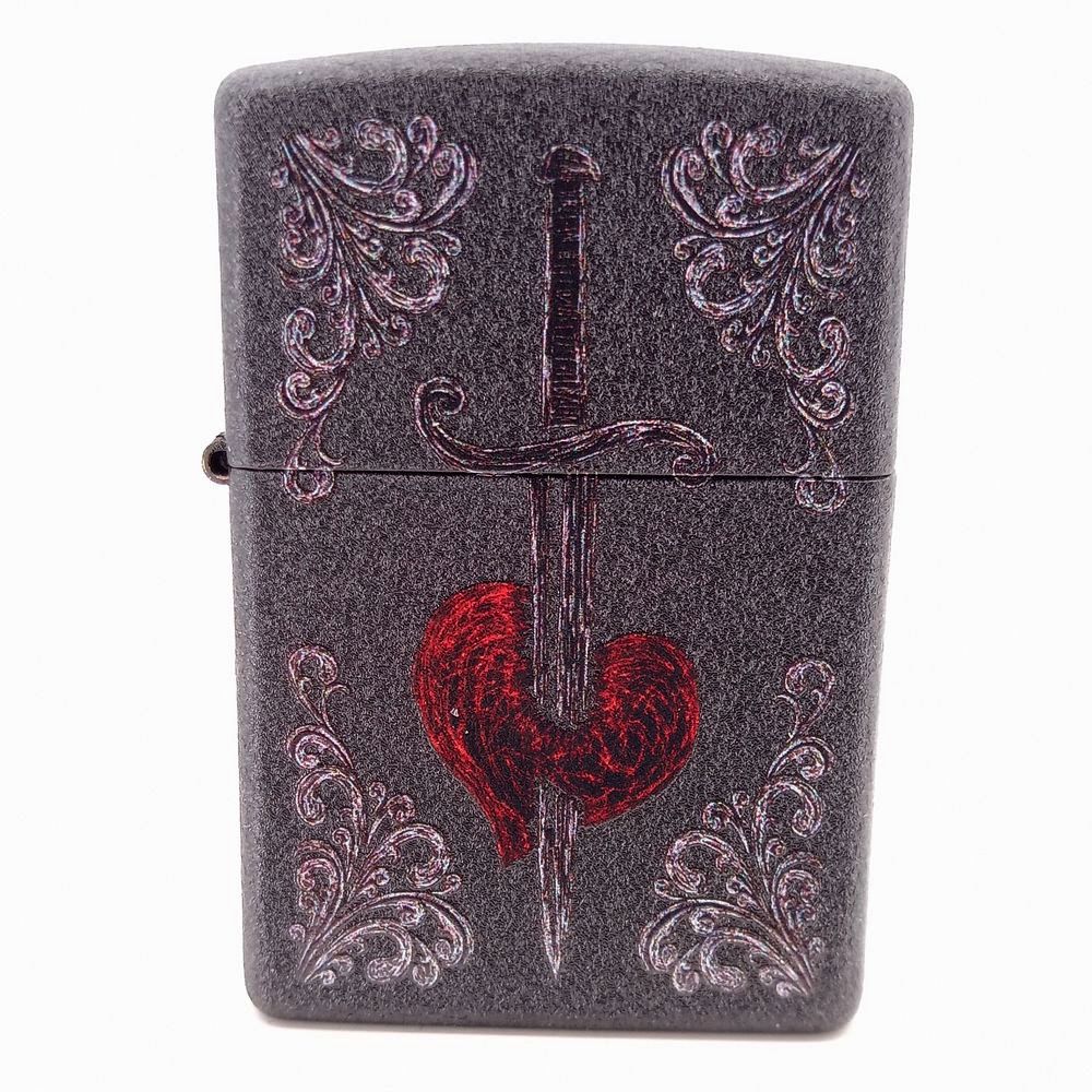 Zippo 60006605 Heart Dagger Tattoo Design