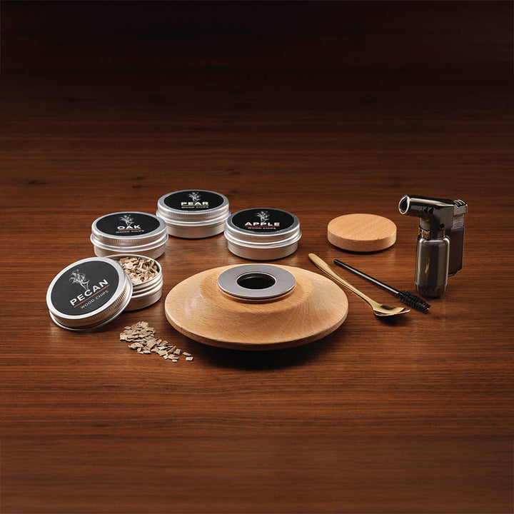Whiskey Smoker Kit med 4 x Træflis