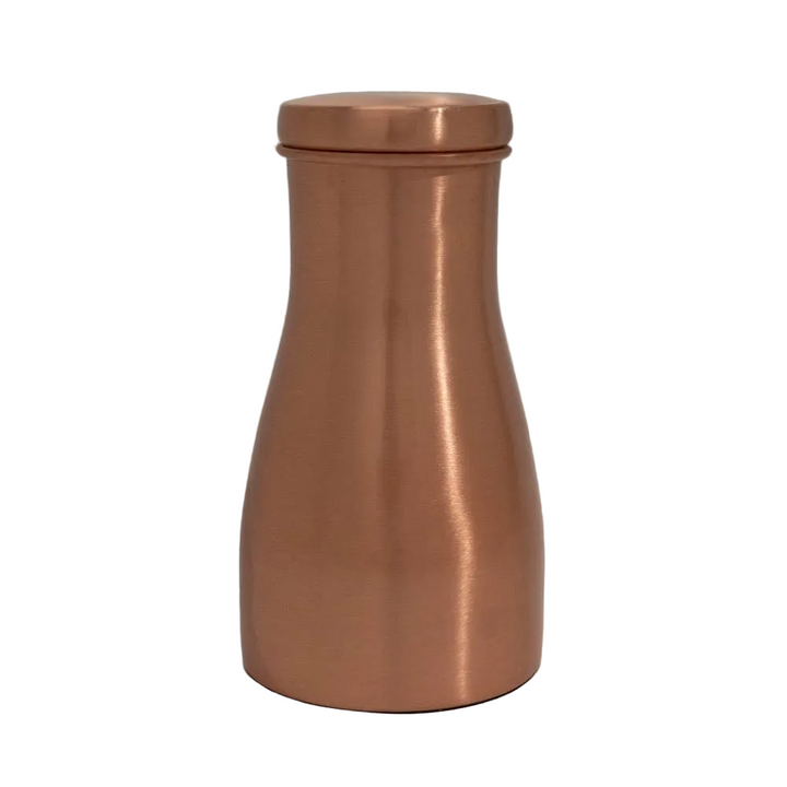 Pure copper carafe polished with lid ± 950 ml jug