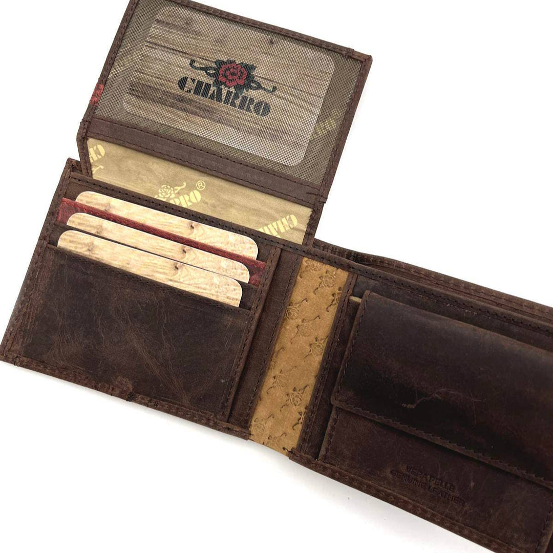 CHARRO ægte læder tegnebog med vintage effekt