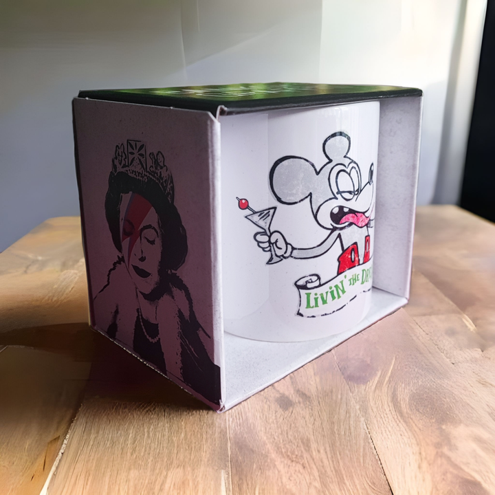 Banksy Ceramic Mug 325ml - Mickey Living the Dream