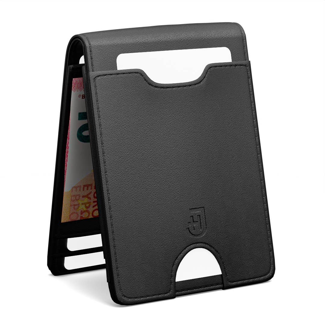 Smart wallet in slim leather for men