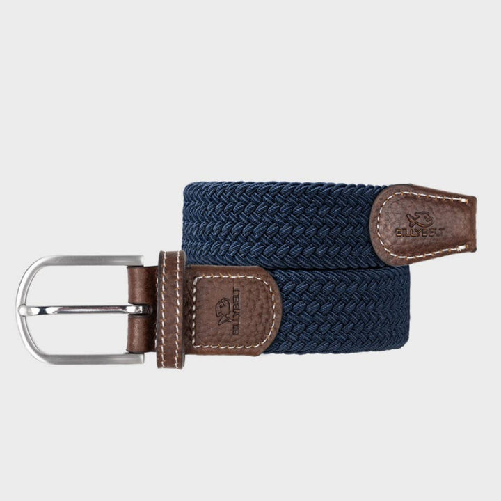 BILLYBELT Slate Blue Woven Elastic Belt - Elastisk Komfort Bælte