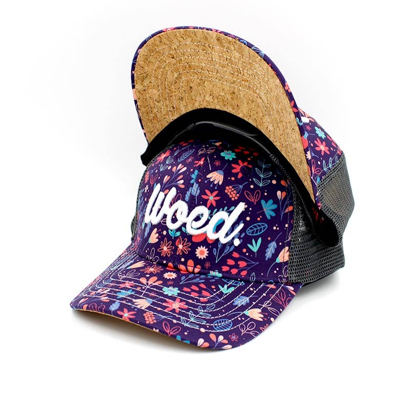 WOED floral trucker cap med broderet logo
