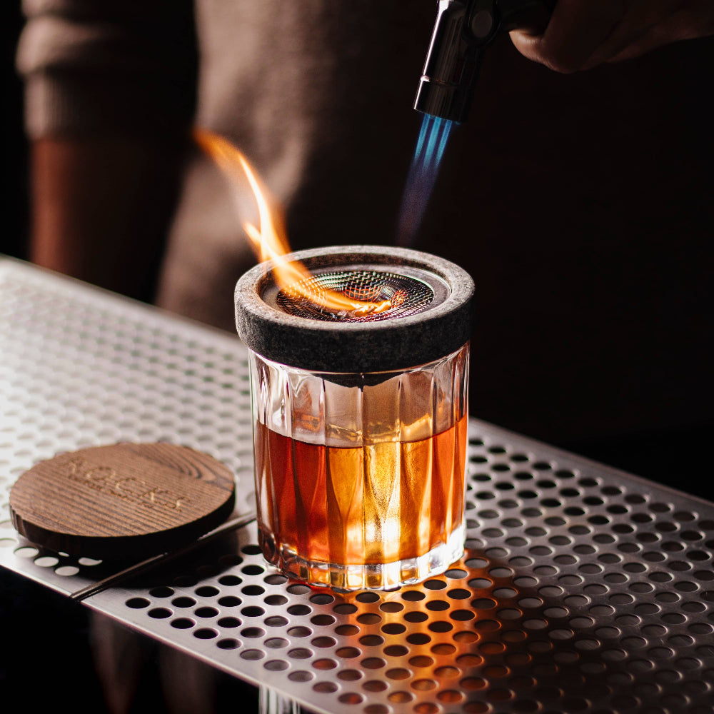 ROCKS Gift Set: Whiskey and Cocktail Smoking Set