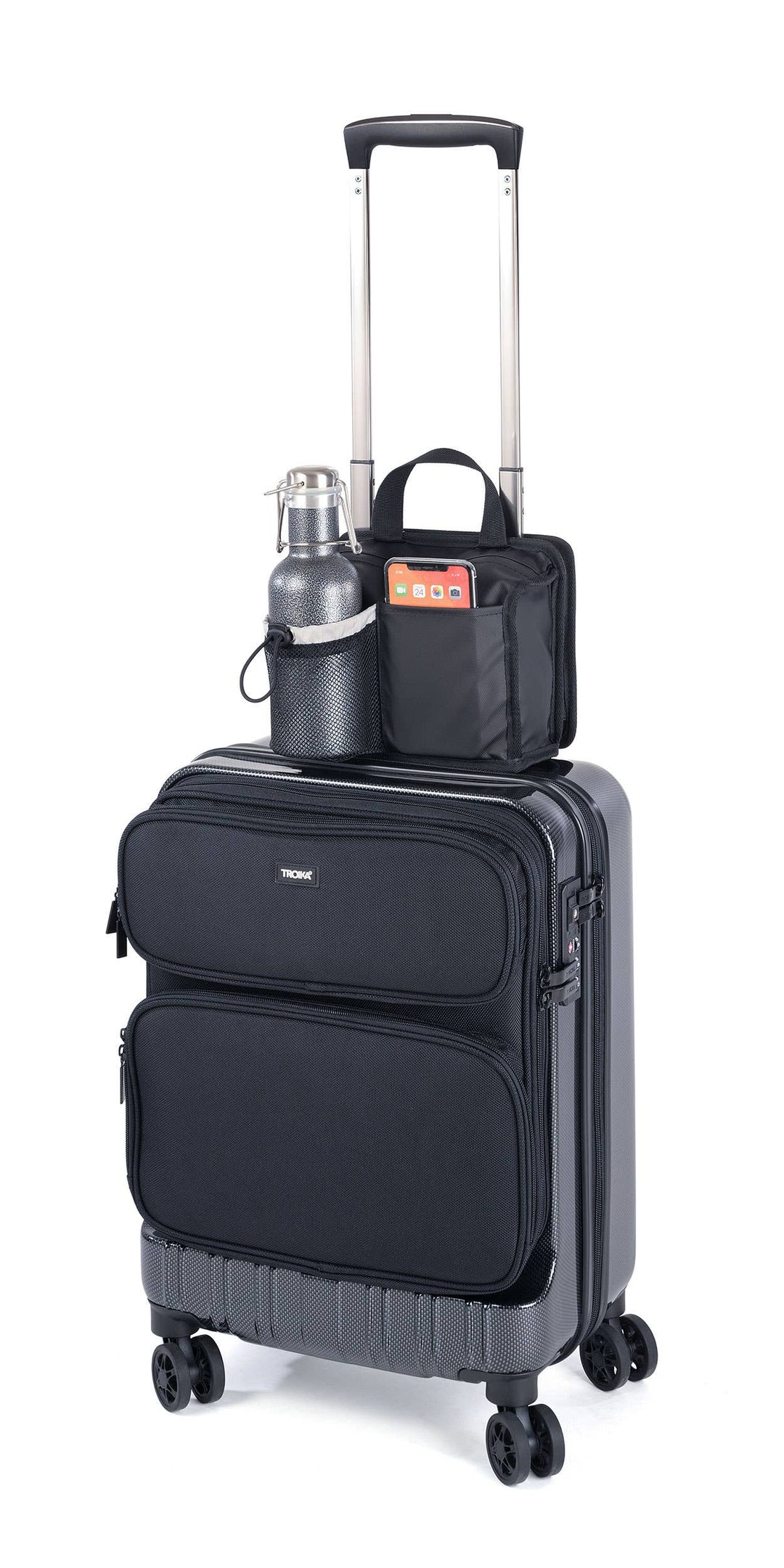 TROIKA - BLACK ON TOP Trolley organizer + bottle compartment - Tasker fra Troika hos The Prince Webshop