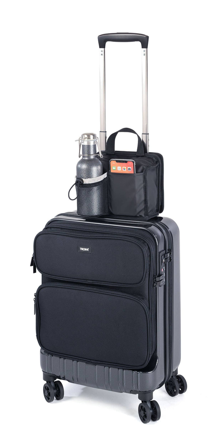 TROIKA - BLACK ON TOP Trolley organizer + bottle compartment