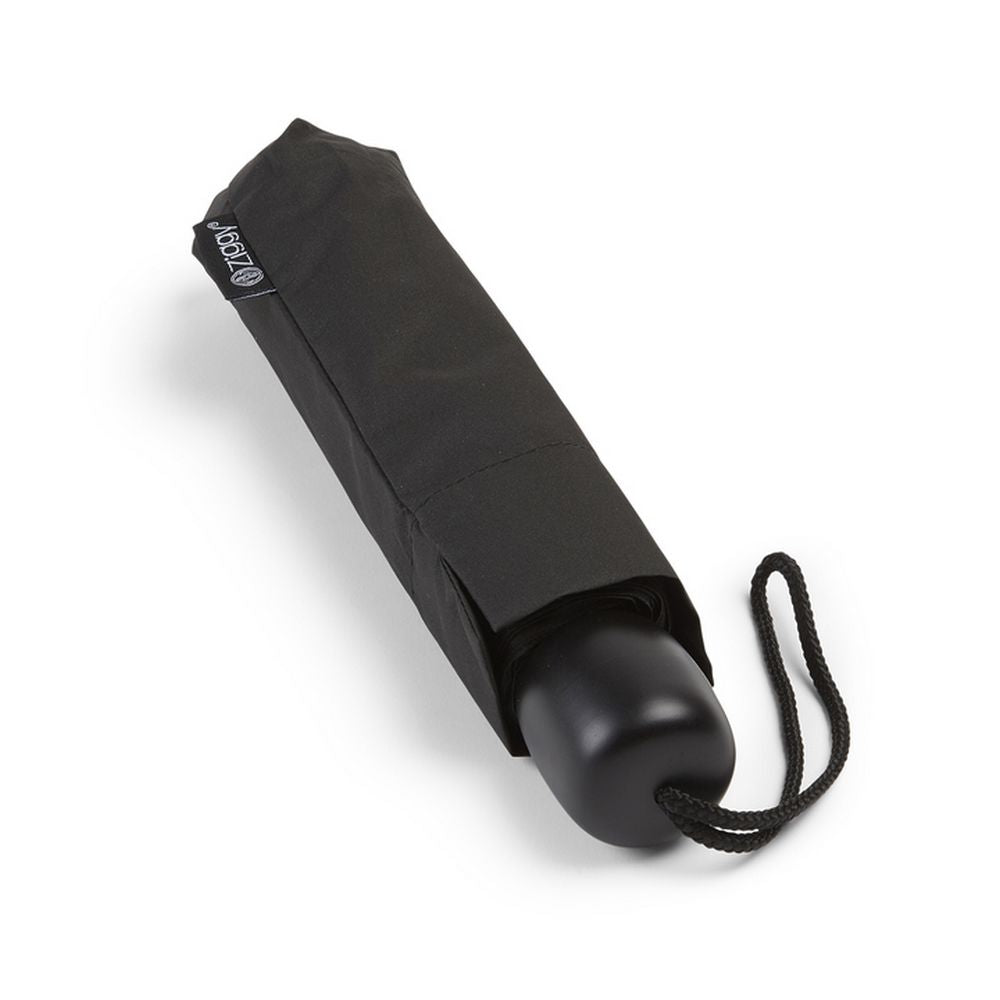 Black Mini Folding Umbrella - Sort Taske Paraply - Paraply fra Charles Buyers & Co Ltd hos The Prince Webshop