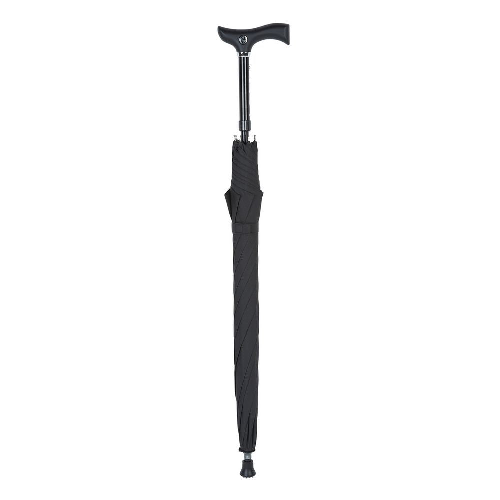 Black Walking Stick Paraply - Paraply Stok Combi