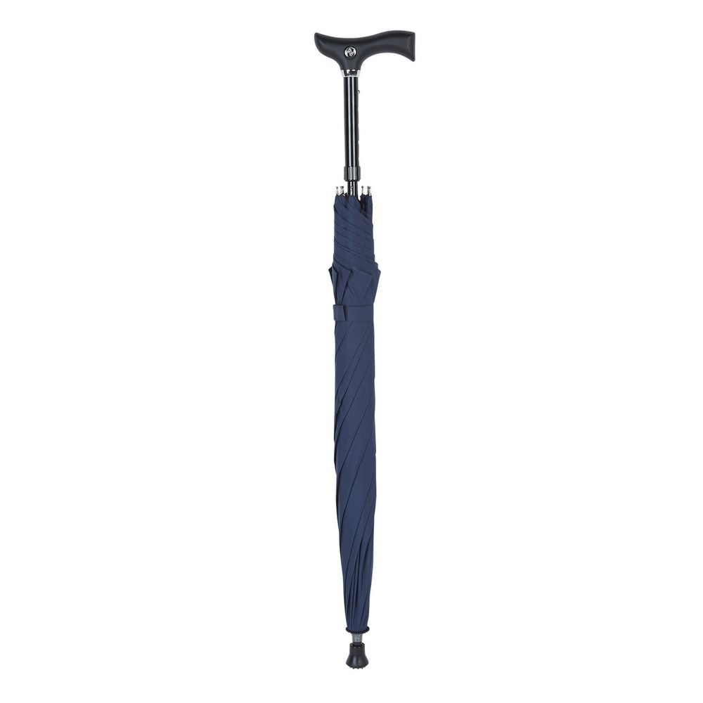 Navy Walking Stick Umbrella - Paraply Stok Combi