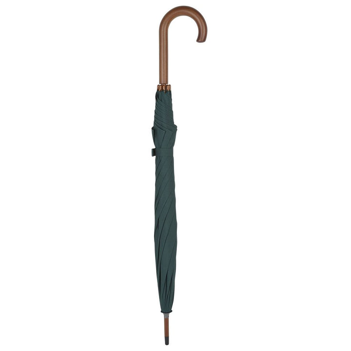 Hampton Green Crook Paraply - Grönt paraply