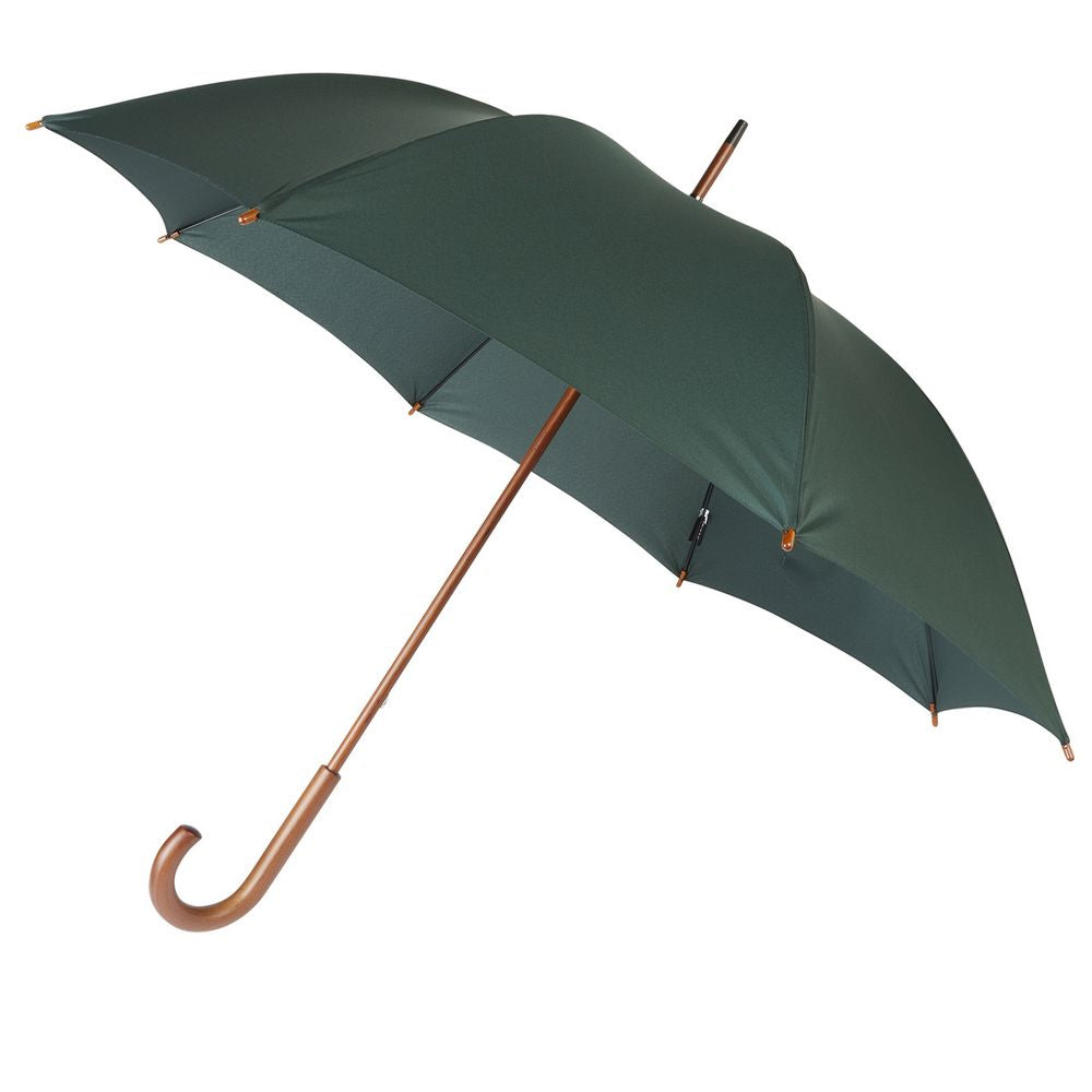 Hampton Green Crook Paraply - Grönt paraply