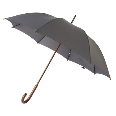 Hampton Grey Crook Paraply - Grått paraply