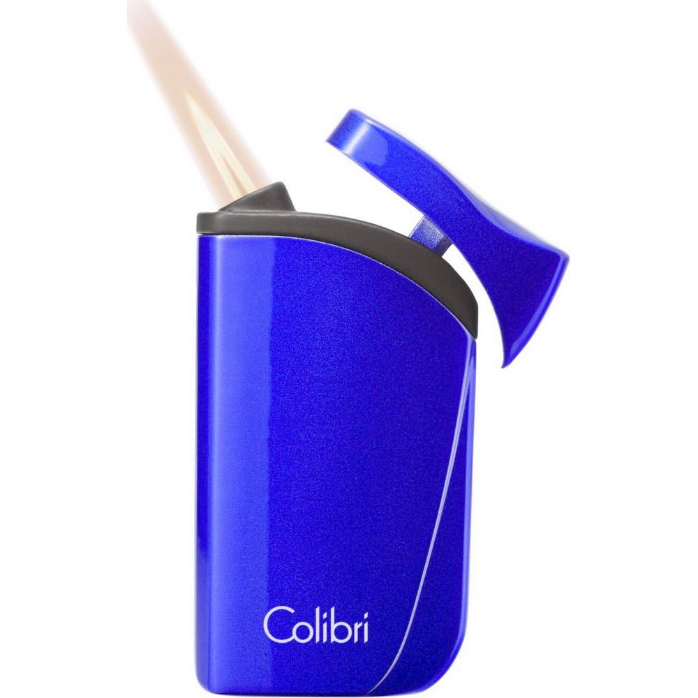 Colibri lättare Falcon - Blue Metallic Angled Jet Flame